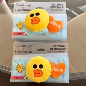 3D Teddy Spa Headband - Yellow and Orange - The Crème Shop *NEW*